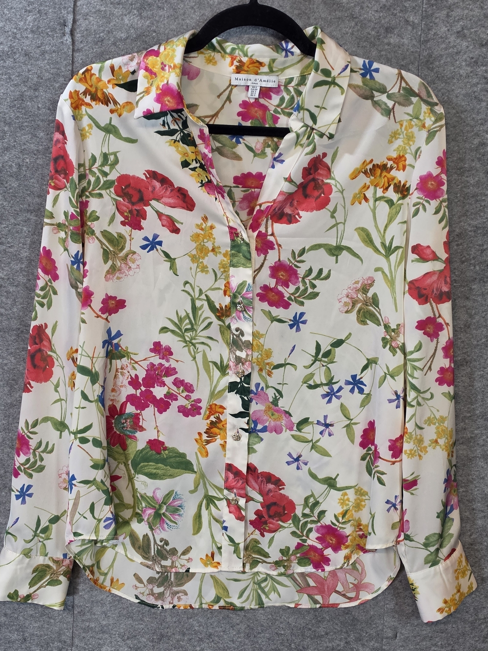 Maison d’Annelle Floral Button-Down Shirt
